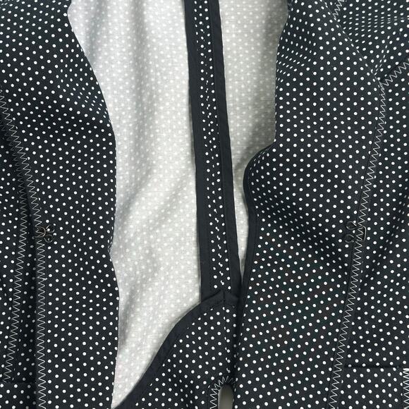 Ruby Rd Black/White Polka Dot 3/4 Sleeve Blazer Suit Jacket Career Womens Sz 12 - Picture 11 of 12